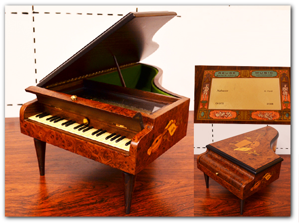 リュージュ ピアノ型オルゴール 72弁