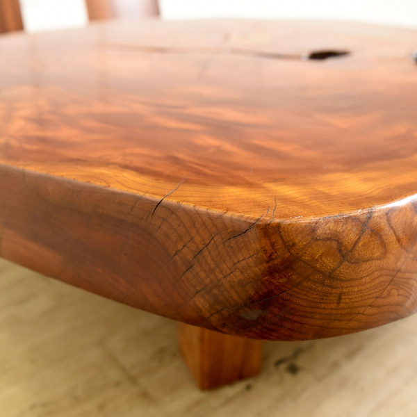 イズヤオンライン | 欅無垢材 一枚板 輪切り座卓