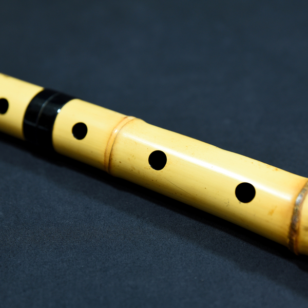 HS30660Y○尺八 都山流 河野玉水 一尺八寸管 雅楽 和楽器 骨董品 古民
