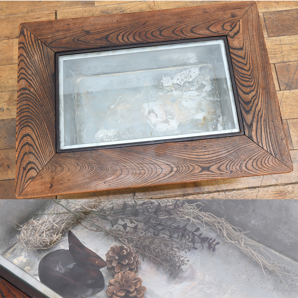 イズヤオンライン | 欅材 ガラス天板 関西火鉢テーブル