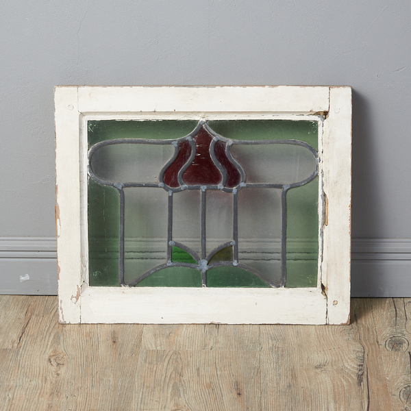イギリス アンティーク アールデコスタイル ステンドグラス窓