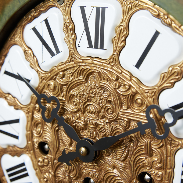 HOT限定SALE西洋美術 イタリア製 ARTEM 象嵌 ゼンマイ 振り子式 置時計 [12594] アナログ