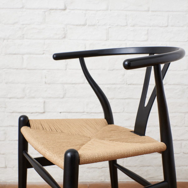 イズヤオンライン カールハンセン サン Carl Hansen Son Yチェア ブラックラッカー 張替済