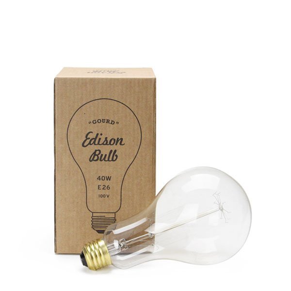 Edison Bulb “Gourd” Spiral 40W E26