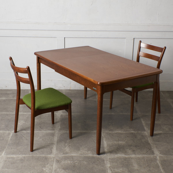 日進木工 ダイニングテーブル 伸長式 2~4人用 幅90㎝~130