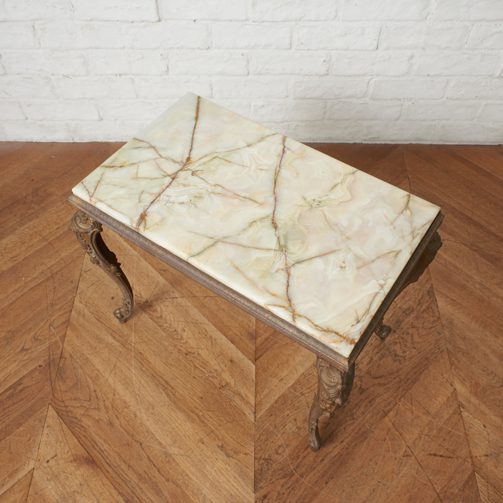 ヨーロピアン クラシック 大理石サイドテーブル